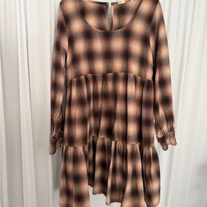 Levi's Brown Plaid Garment